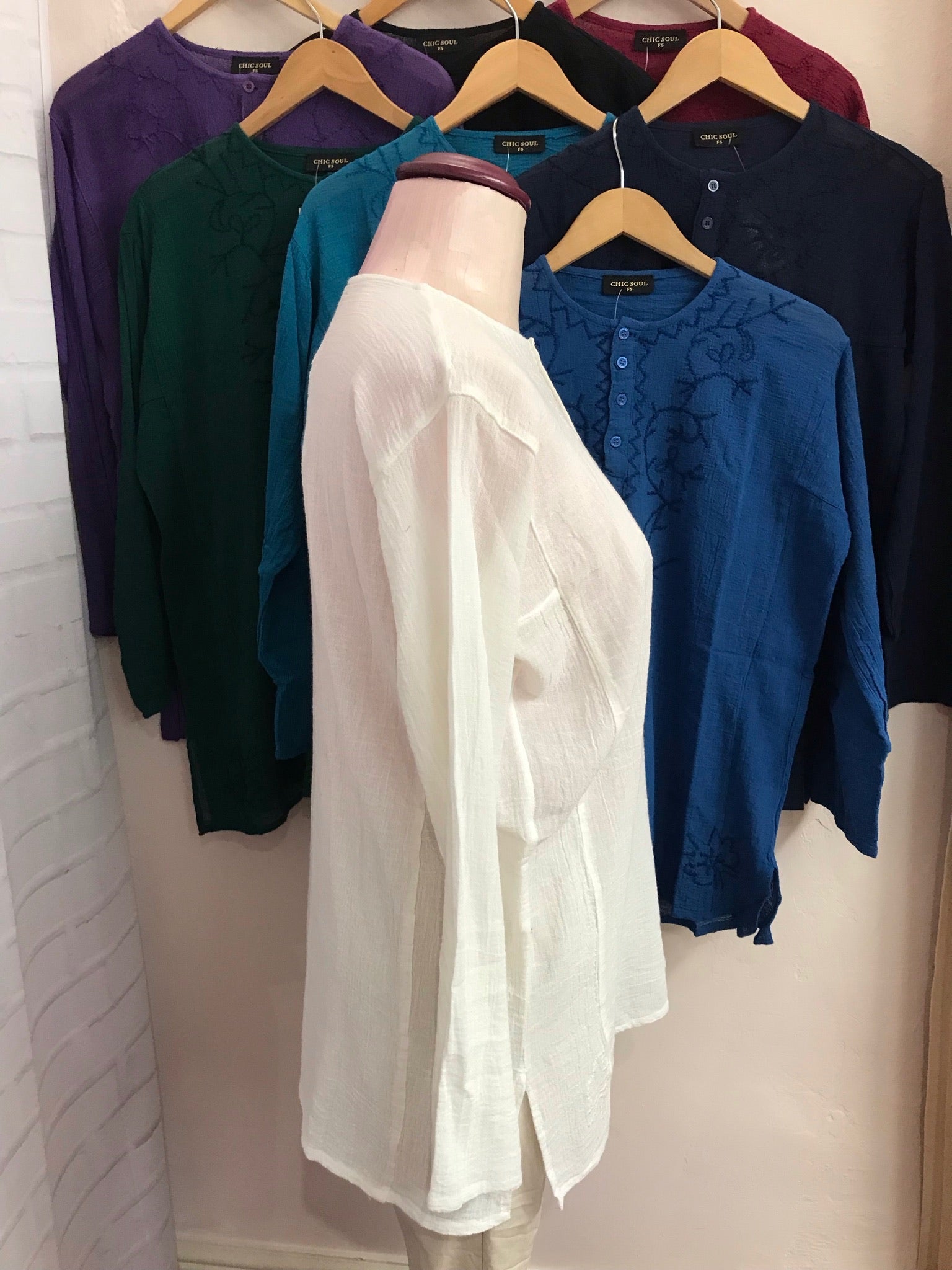 Chic Soul Cheesecloth Kurta Top (Please check your size before orderin –  Pretty Special Tewkesbury